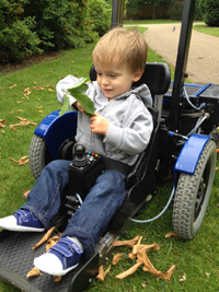 George in his snapdragon chair